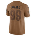 Kdoa LA.Rams #99 Aaron Donald Brown Salute To Service Limited Jersey Stitched Jerseys