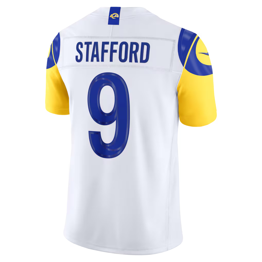 Kdoa LA.Rams #9 Matthew Stafford White Vapor F.U.S.E. Stitched Limited Jerseys