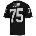 Kdoa LV.Raiders 1983 #75 Howie Long Mitchell & Ness Black Authentic Throwback Retired Player Stitched Puhic Jersey