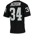 Kdoa LV.Raiders 1990 #34 Bo Jackson Mitchell & Ness Black Authentic Throwback Retired Player Stitched Puhic Jersey