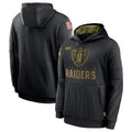 Kdoa LV.Raiders Black Salute to Service Hoodies Limited Game Blank Player Stitched Jerseys