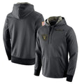 Kdoa LV.Raiders Gray Pullover Hoodies Home Game Blank Player Stitched Jerseys