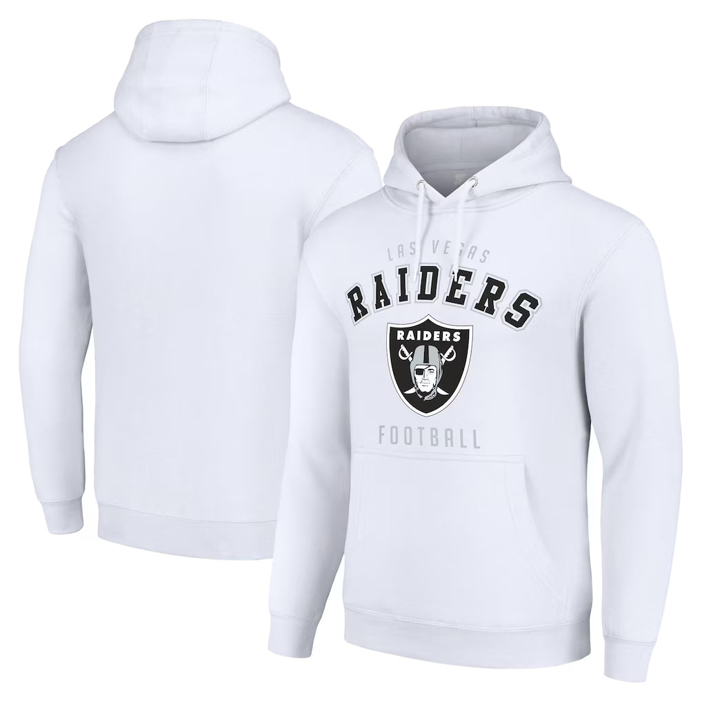Kdoa LV.Raiders White LOGO Pullover Hoodies Home Game Blank Player Stitched Jerseys