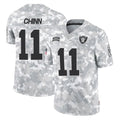 Kdoa LV.Raiders #11 Jeremy Chinn Player Arctic Camo Salute To Service Limited Game Stitched Jerseys