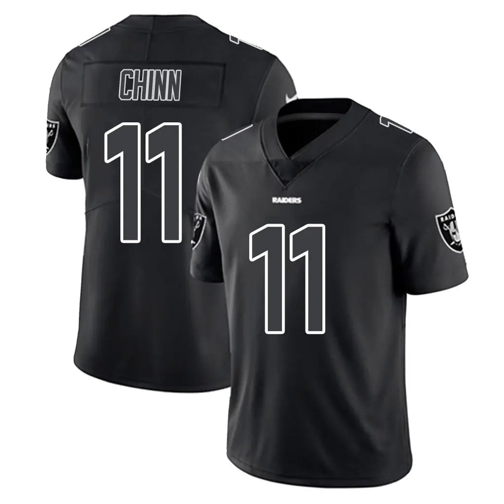 Kdoa LV.Raiders #11 Jeremy Chinn Player Black Limited Black Impact Home Game Stitched Jerseys