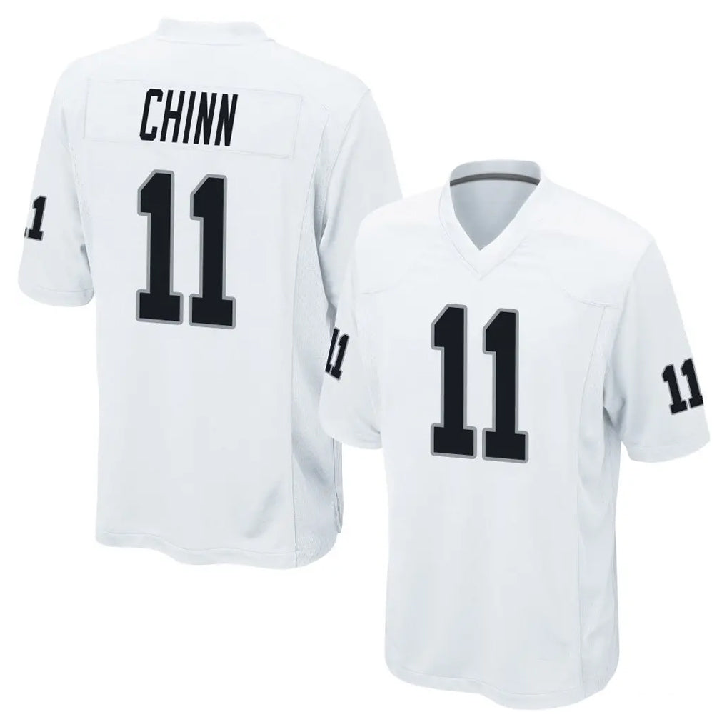 Kdoa LV.Raiders #11 Jeremy Chinn Player White Home Game Stitched Jerseys