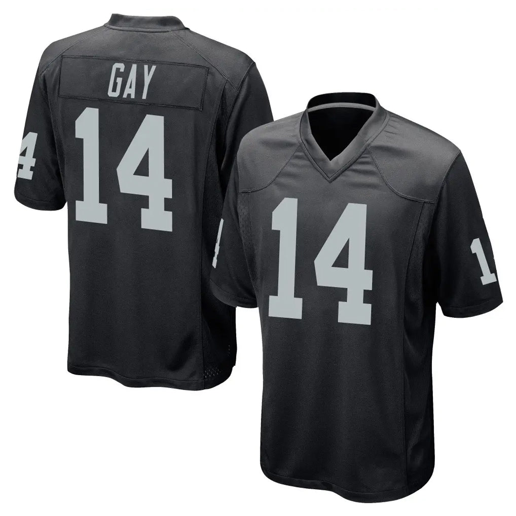 Kdoa LV.Raiders #14 Matt Gay Player Black Home Game Stitched Jerseys