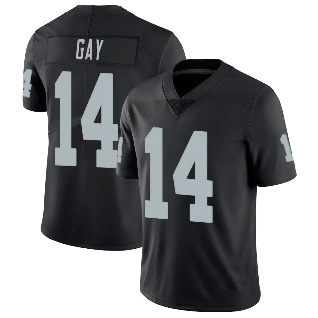 Kdoa LV.Raiders #14 Matt Gay Player Black Limited Vapor Untouchable Home Game Stitched Jerseys