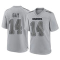 Kdoa LV.Raiders #14 Matt Gay Player Gray Atmosphere Fashion Limited Game Stitched Jerseys