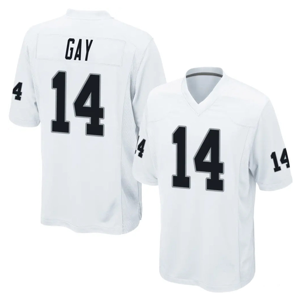 Kdoa LV.Raiders #14 Matt Gay Player White Home Game Stitched Jerseys