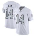 Kdoa LV.Raiders #14 Matt Gay Player White Limited Color Rush Home Game Stitched Jerseys