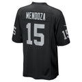 Kdoa LV.Raiders #15 Fernando Mendoza Black 2026 Draft First Round Pick No. 1 Team Game Stitched Jerseys