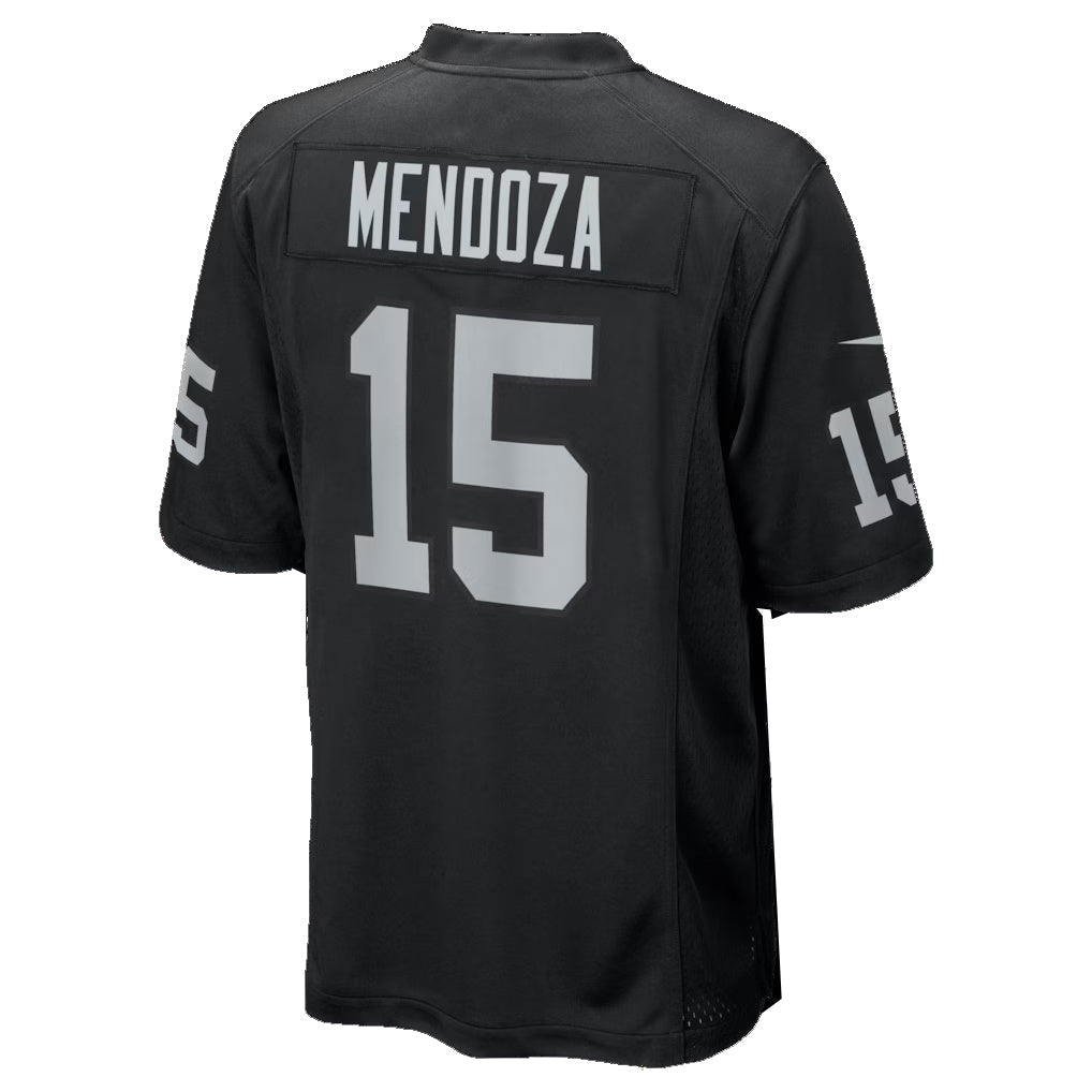 Kdoa LV.Raiders #15 Fernando Mendoza Black 2026 Draft First Round Pick No. 1 Team Game Stitched Jerseys