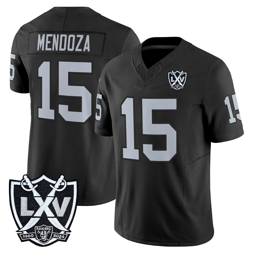 Kdoa LV.Raiders #15 Fernando Mendoza Player Black 2026 Vapor Limited Home Game Stitched Jerseys