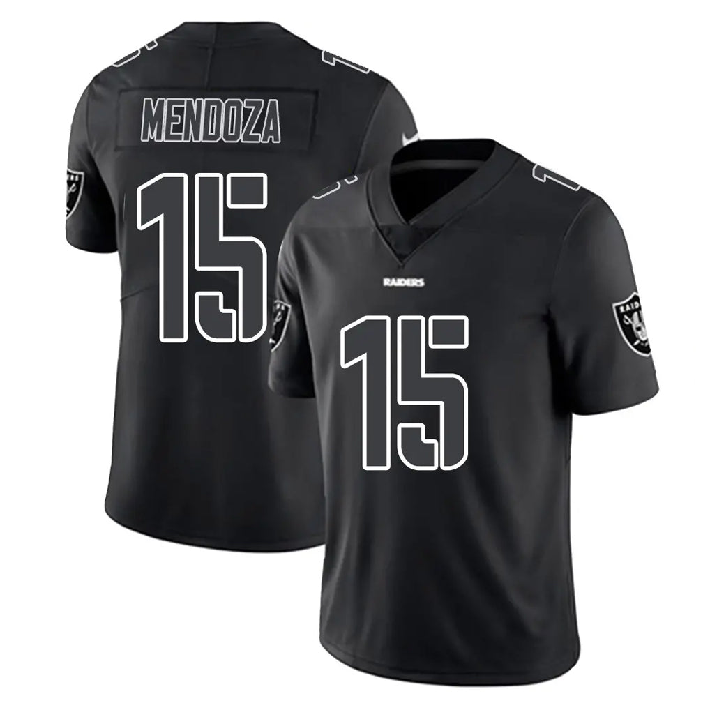 Kdoa LV.Raiders #15 Fernando Mendoza Player Black Limited Black Impact Home Game Stitched Jerseys