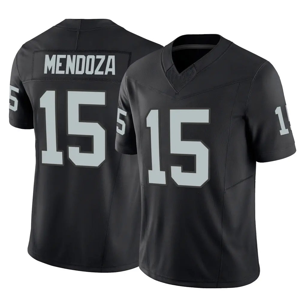 Kdoa LV.Raiders #15 Fernando Mendoza Player Black Limited Vapor F.U.S.E. Home Game Stitched Jerseys