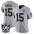 Kdoa LV.Raiders #15 Fernando Mendoza Player Gray 2026 Vapor Limited Home Game Stitched Jerseys