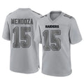 Kdoa LV.Raiders #15 Fernando Mendoza Player Gray Atmosphere Fashion Limited Game Stitched Jerseys