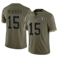 Kdoa LV.Raiders #15 Fernando Mendoza Player Olive Salute To Service Limited Stitched Jerseys