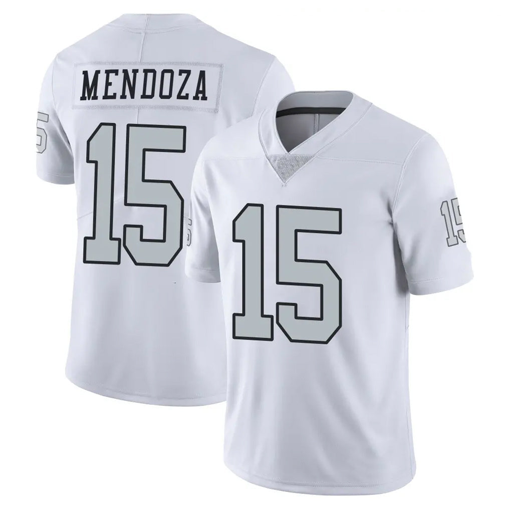 Kdoa LV.Raiders #15 Fernando Mendoza Player White Limited Color Rush Home Game Stitched Jerseys