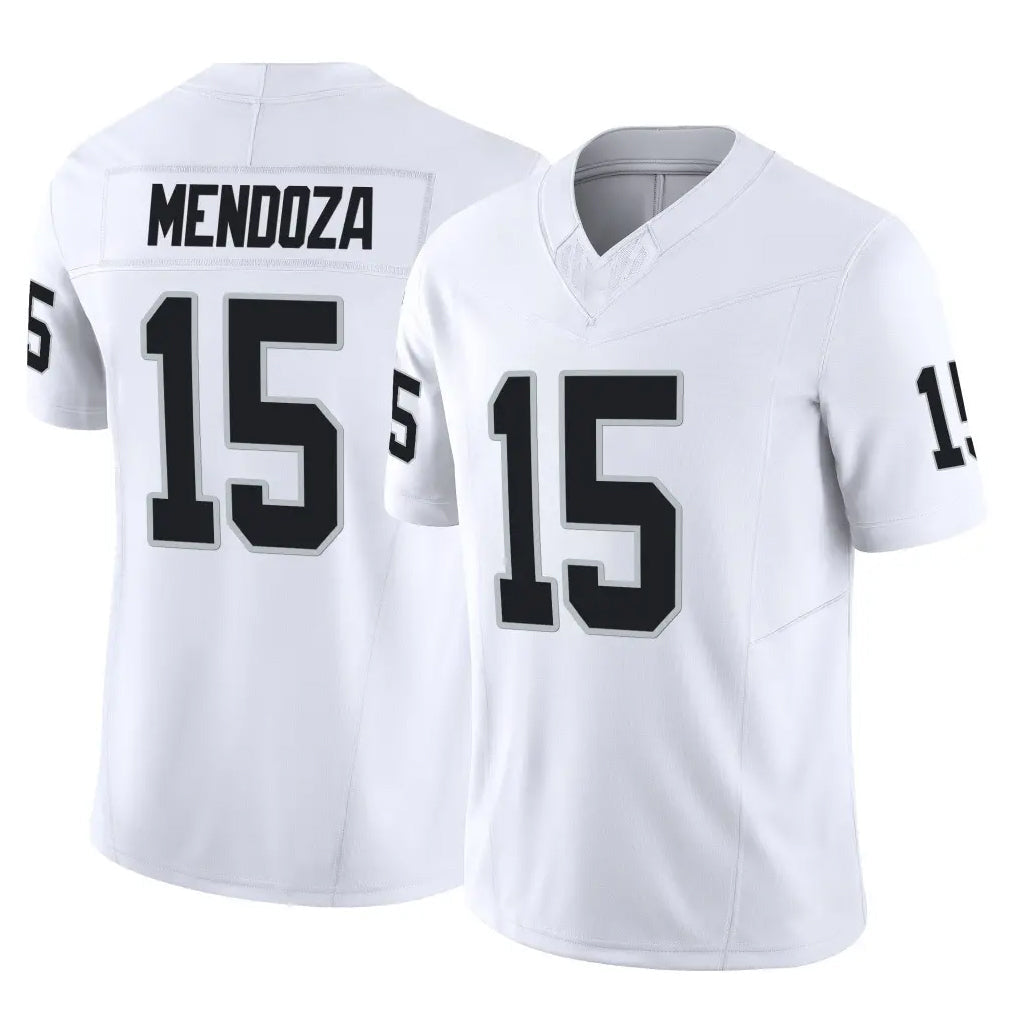 Kdoa LV.Raiders #15 Fernando Mendoza Player White Limited Vapor F.U.S.E. Home Game Stitched Jerseys
