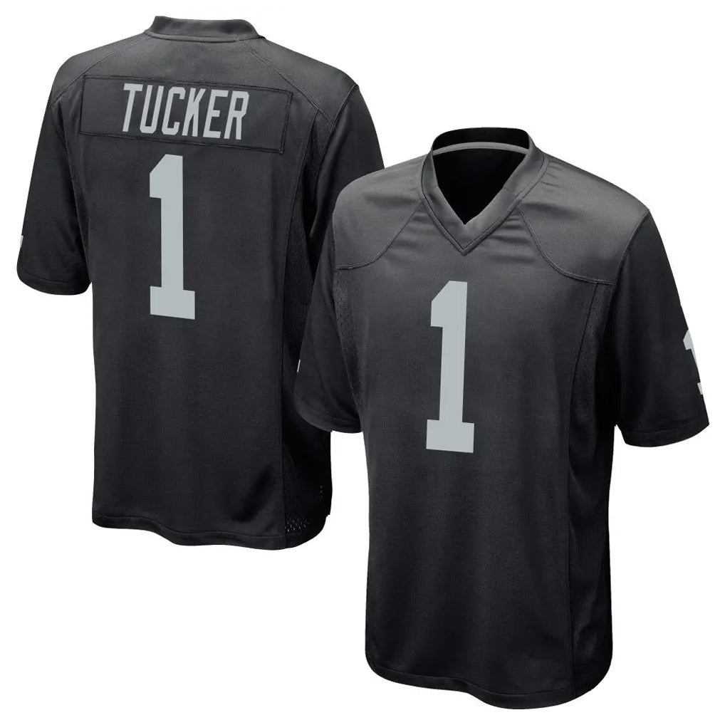 Kdoa LV.Raiders #1 Tre Tucker Player Black Home Game Stitched Jerseys