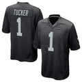 Kdoa LV.Raiders #1 Tre Tucker Player Black Home Game Stitched Jerseys