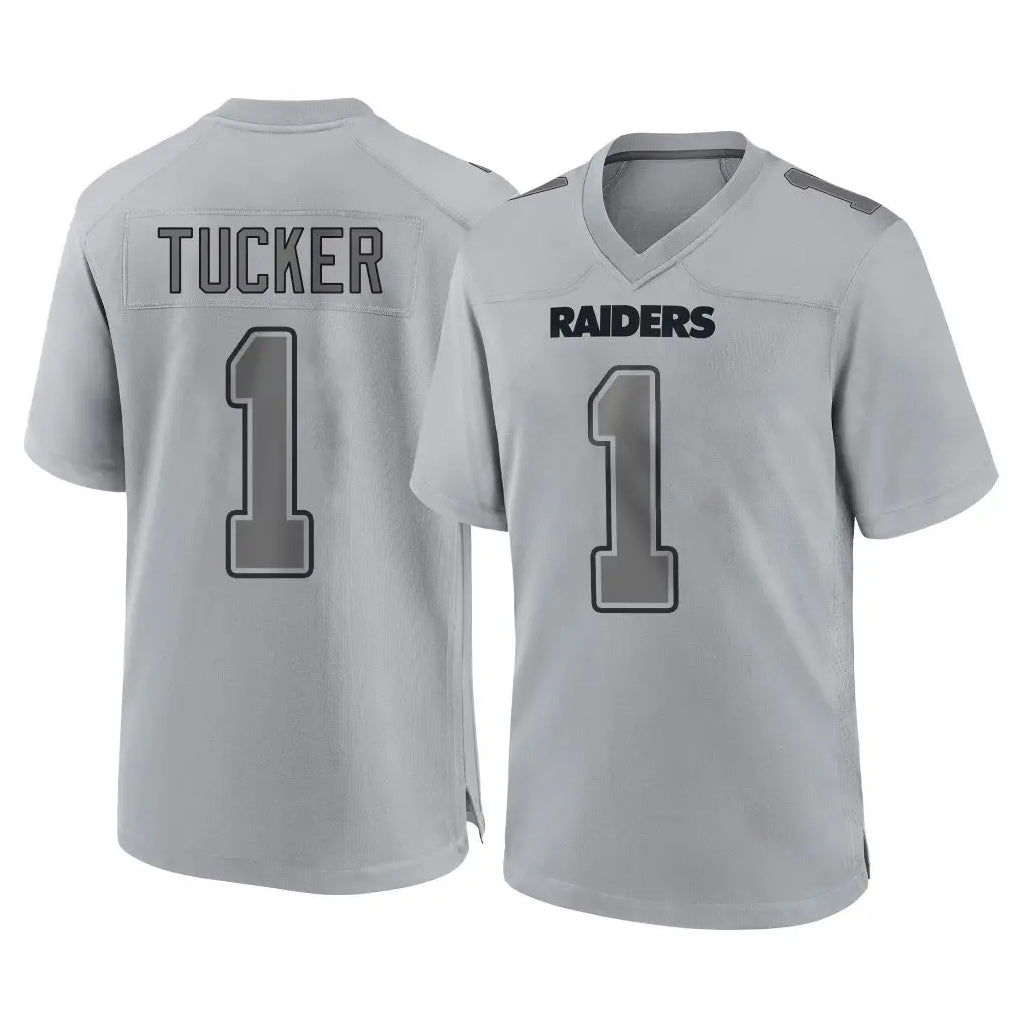 Kdoa LV.Raiders #1 Tre Tucker Player Gray Atmosphere Fashion Limited Game Stitched Jerseys