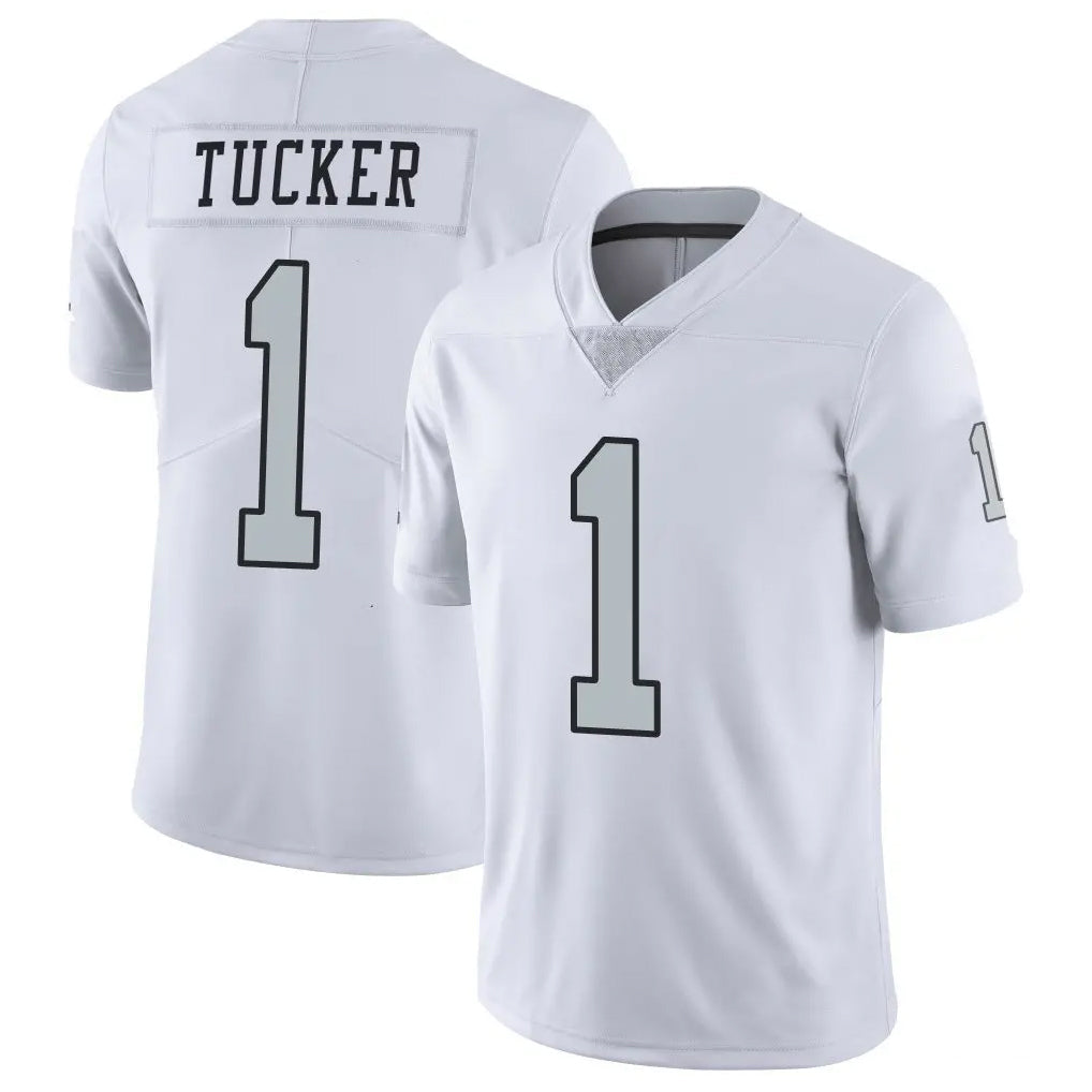 Kdoa LV.Raiders #1 Tre Tucker Player White Limited Color Rush Home Game Stitched Jerseys