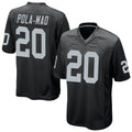 Kdoa LV.Raiders #20 Isaiah Pola-Mao Player Black Home Game Stitched Jerseys