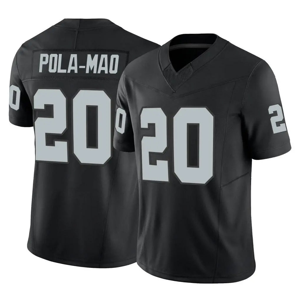 Kdoa LV.Raiders #20 Isaiah Pola-Mao Player Black Limited Vapor F.U.S.E. Home Game Stitched Jerseys