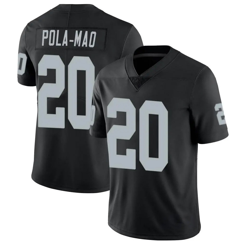 Kdoa LV.Raiders #20 Isaiah Pola-Mao Player Black Limited Vapor Untouchable Home Game Stitched Jerseys