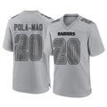 Kdoa LV.Raiders #20 Isaiah Pola-Mao Player Gray Atmosphere Fashion Limited Game Stitched Jerseys