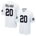 Kdoa LV.Raiders #20 Isaiah Pola-Mao Player White Home Game Stitched Jerseys