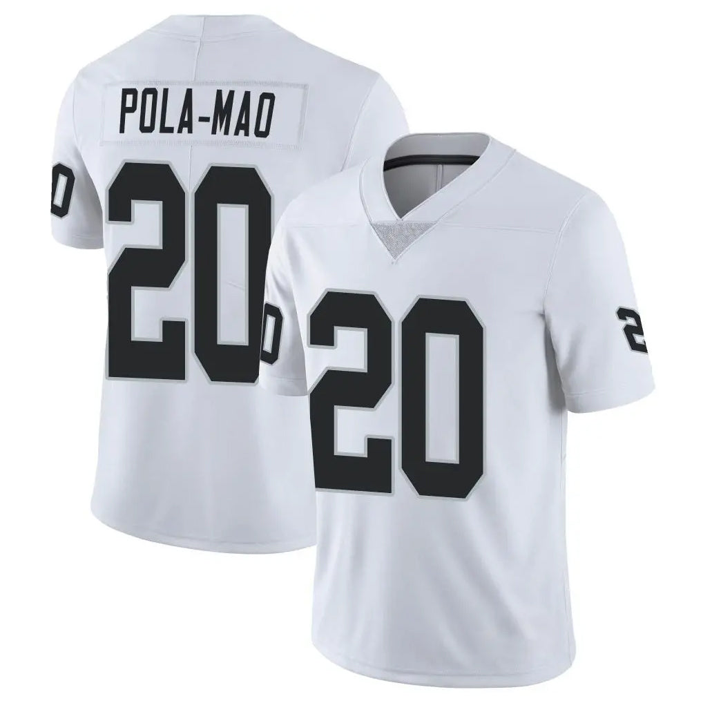 Kdoa LV.Raiders #20 Isaiah Pola-Mao Player White Limited Vapor Untouchable Home Game Stitched Jerseys