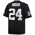 Kdoa LV.Raiders #24 Charles Woodson Mitchell & Ness Black Big & Tall 1998 Retired Player Replica Jersey