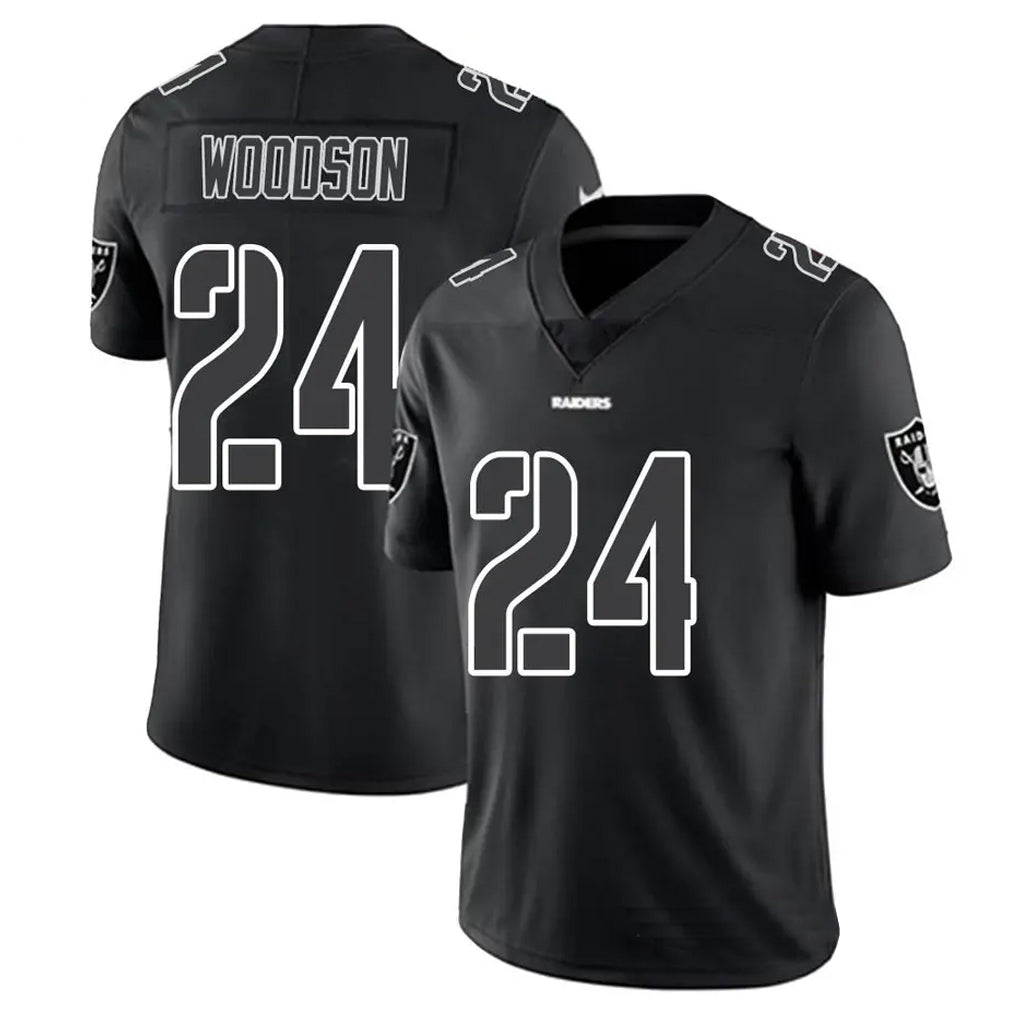 Kdoa LV.Raiders #24 Charles Woodson Player Black Impact Limited Stitched Jerseys