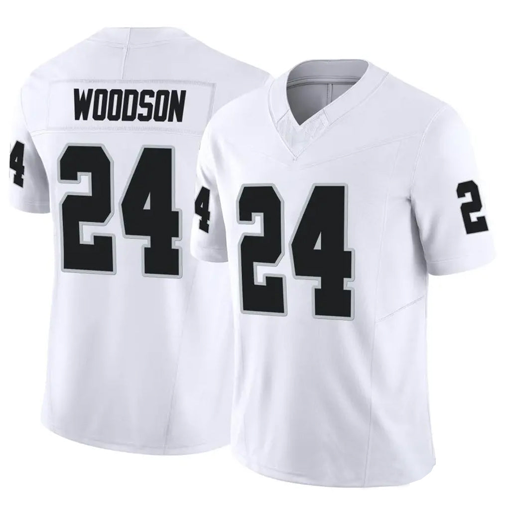 Kdoa LV.Raiders #24 Charles Woodson Player White Vapor F.U.S.E Limited Stitched Jerseys