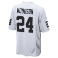 Kdoa LV.Raiders #24 Charles Woodson Player Whtie Home Game  Stitched Jerseys