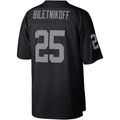 Kdoa LV.Raiders #25 Fred Biletnikoff Mitchell & Ness Black Legacy Replica Jersey