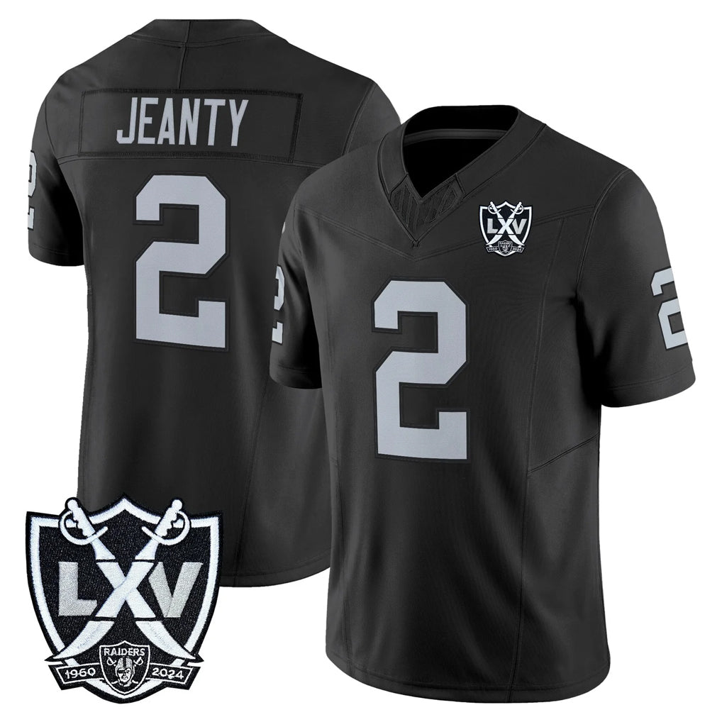 Kdoa LV.Raiders #2 Ashton Jeanty Player Black 2026 Vapor Limited Home Game Stitched Jerseys