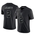 Kdoa LV.Raiders #2 Ashton Jeanty Player Black Reflective Limited Game Stitched Jerseys