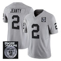 Kdoa LV.Raiders #2 Ashton Jeanty Player Gray Vapor Limited Home Game Stitched Jerseys