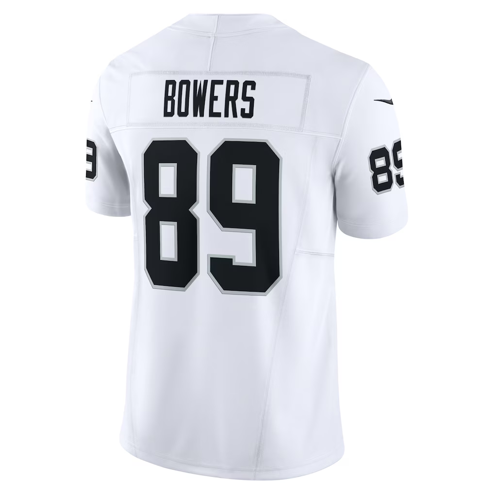 Kdoa LV.Raiders #89 Brock Bowers White Vapor F.U.S.E. Limited Stitched Jerseys