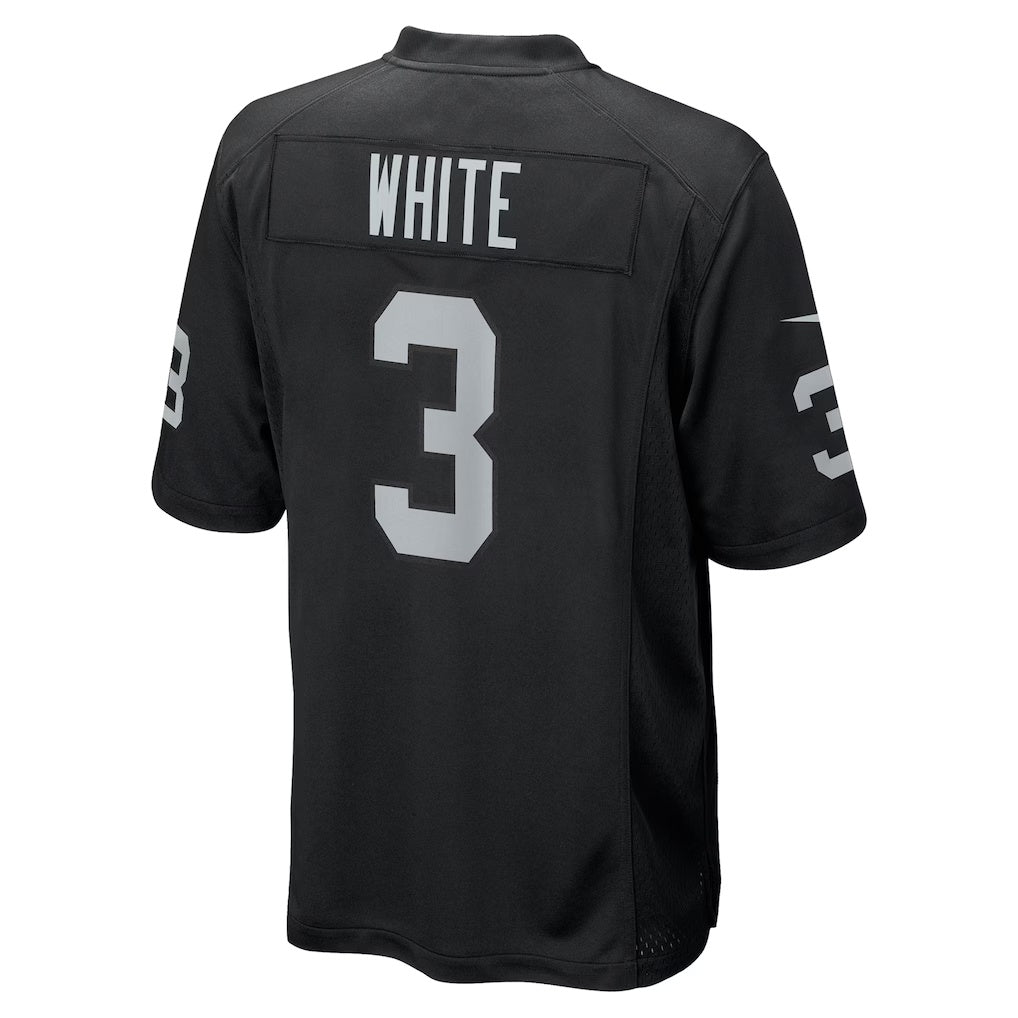 Kdoa LV.Raiders #3 Zamir White Black Team Game Stitched Jerseys