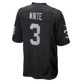 Kdoa LV.Raiders #3 Zamir White Black Team Game Stitched Jerseys