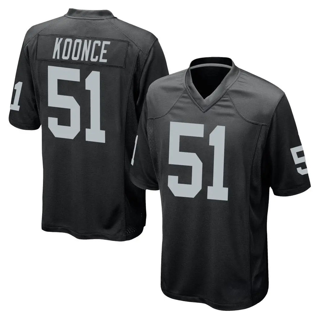 Kdoa LV.Raiders #51 Malcolm Koonce Player Black Home Game Stitched Jerseys