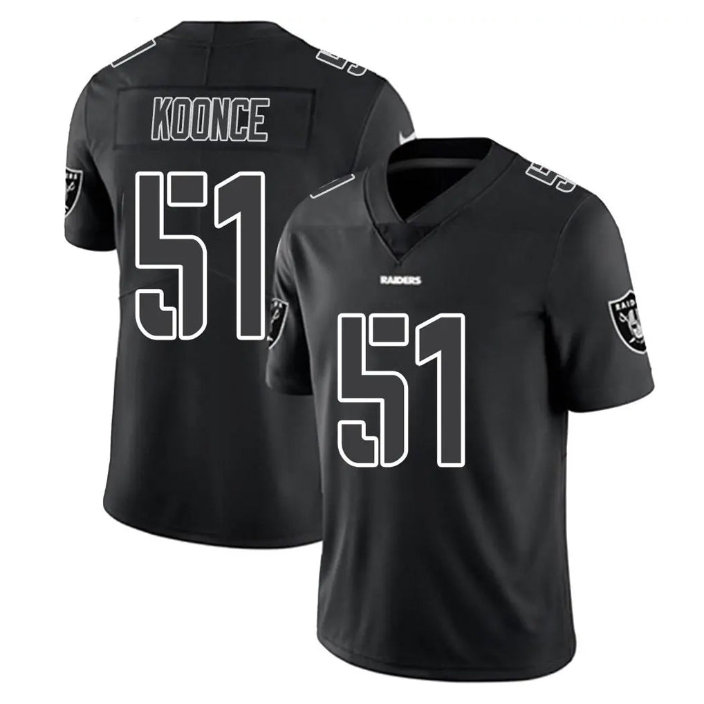 Kdoa LV.Raiders #51 Malcolm Koonce Player Black Limited Black Impact Home Game Stitched Jerseys