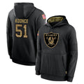 Kdoa LV.Raiders #51 Malcolm Koonce Player Black Salute to Service Hoodies Limited Game Stitched Jerseys