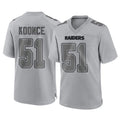 Kdoa LV.Raiders #51 Malcolm Koonce Player Gray Atmosphere Fashion Limited Game Stitched Jerseys